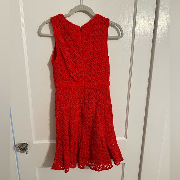 Anthropologie red eyelet dress - size 4 - Picture 3 of 3